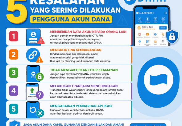 5 Kesalahan yang Sering Dilakukan Pengguna Akun DANA