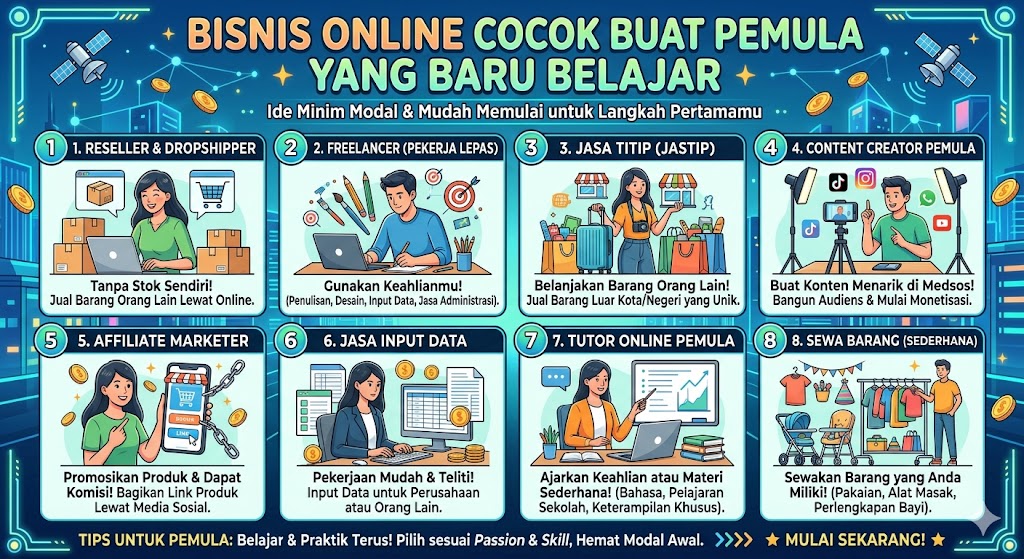 Bisnis Online Cocok Buat Pemula yang Baru Belajar
