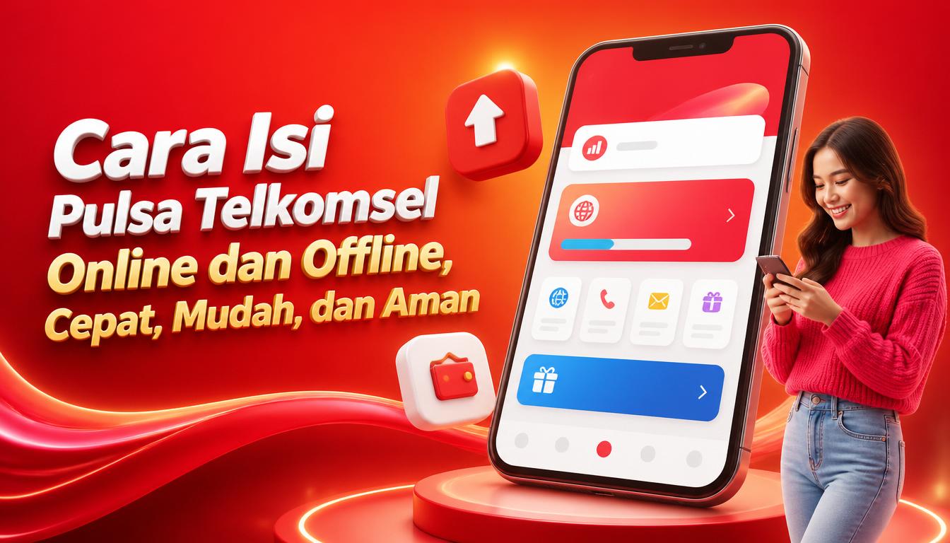 Cara Isi Pulsa Telkomsel Online dan Offline, Cepat, Mudah, dan Aman