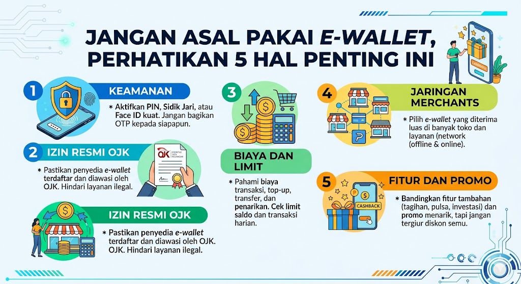Jangan Asal Pakai E Wallet, Perhatikan 5 Hal Penting Ini