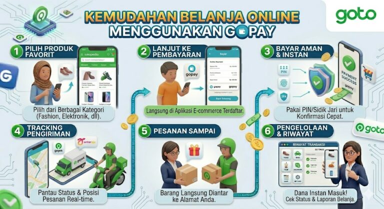 Kemudahan Belanja Online Menggunakan GoPay