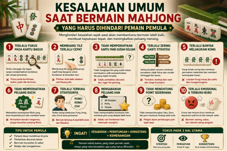 Kesalahan Umum Saat Bermain Mahjong