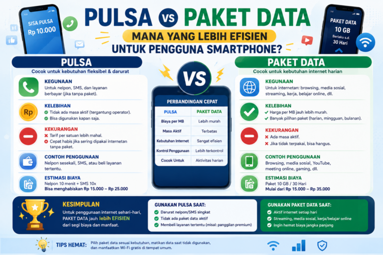 Pulsa vs Paket Data