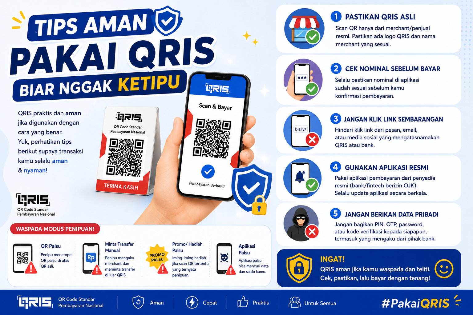 Tips Aman Pakai QRIS Biar Nggak Ketipu